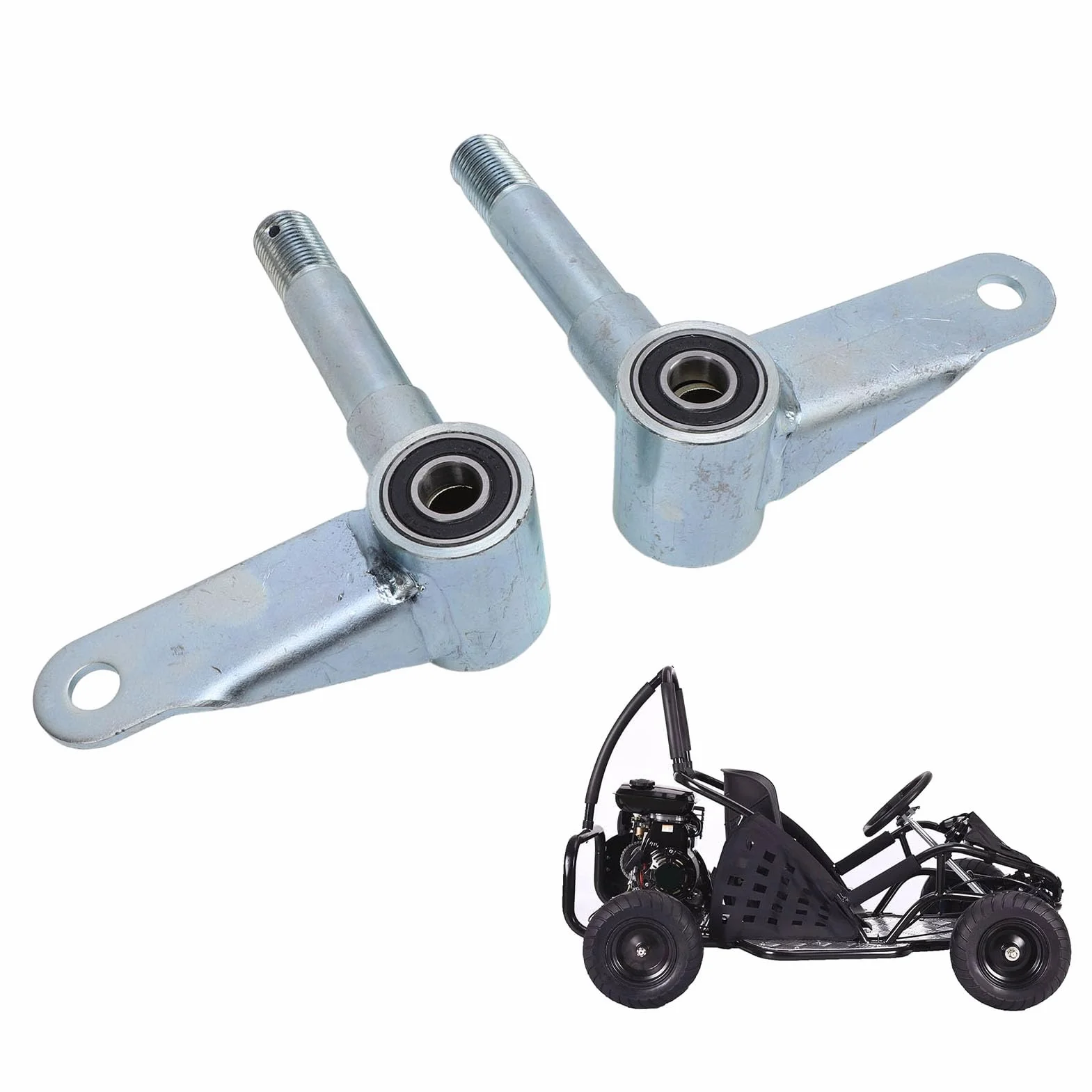 Trzpień Zwrotnicy Przedniego Amortyzatora 12mm Gwint M15 Pasuje do Quadów ATV 110-250 Cm3 Stop Stali