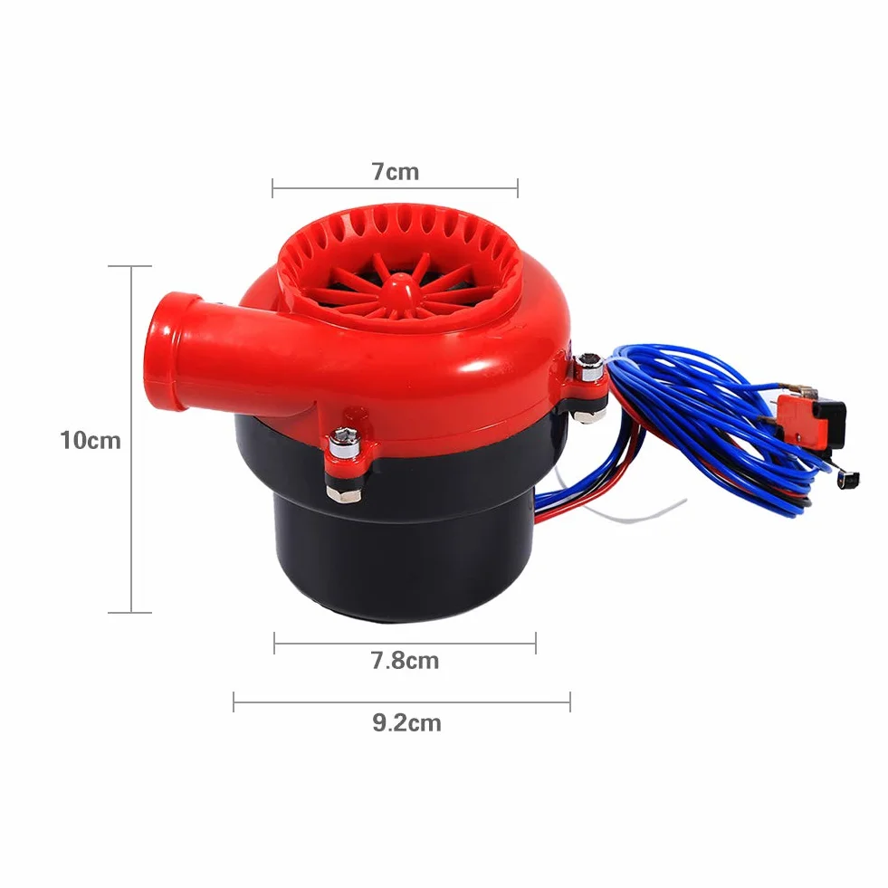 Elektroniczny symulator BOV Turbo Blow Off Valve Analogowy dźwięk Zestaw montażowy czerwony