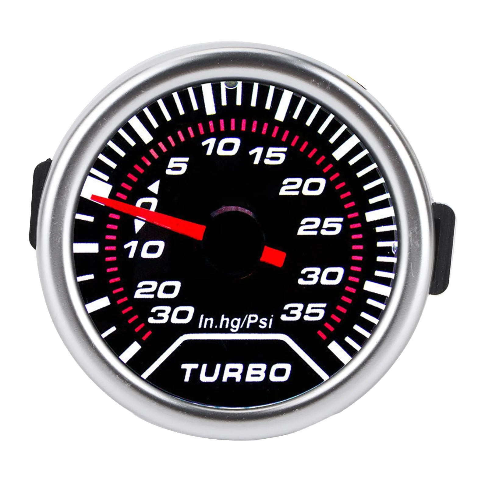 Bediffer Profesjonalny Manometr Turbo Boost 35PSI z przydymioną soczewką, Wskaźnik Turbo Boost 52 Mm do Tuningu Samochodów, Uniwersalny Miernik Ciśnienia do Pojazdów Wyczynowych