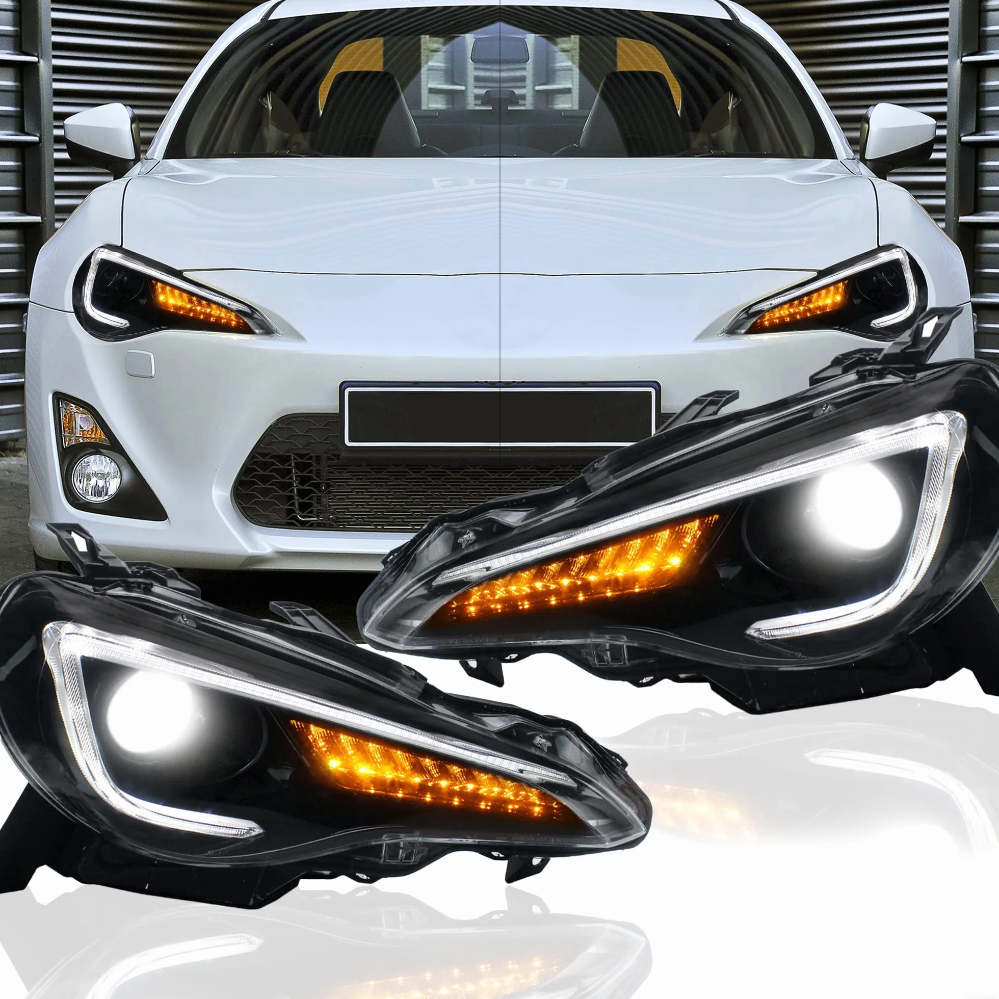 Reflektor LED VLAND do GT86 FT86 BRZ FR-S ZN6 2012-2018 Zestaw świateł przednich