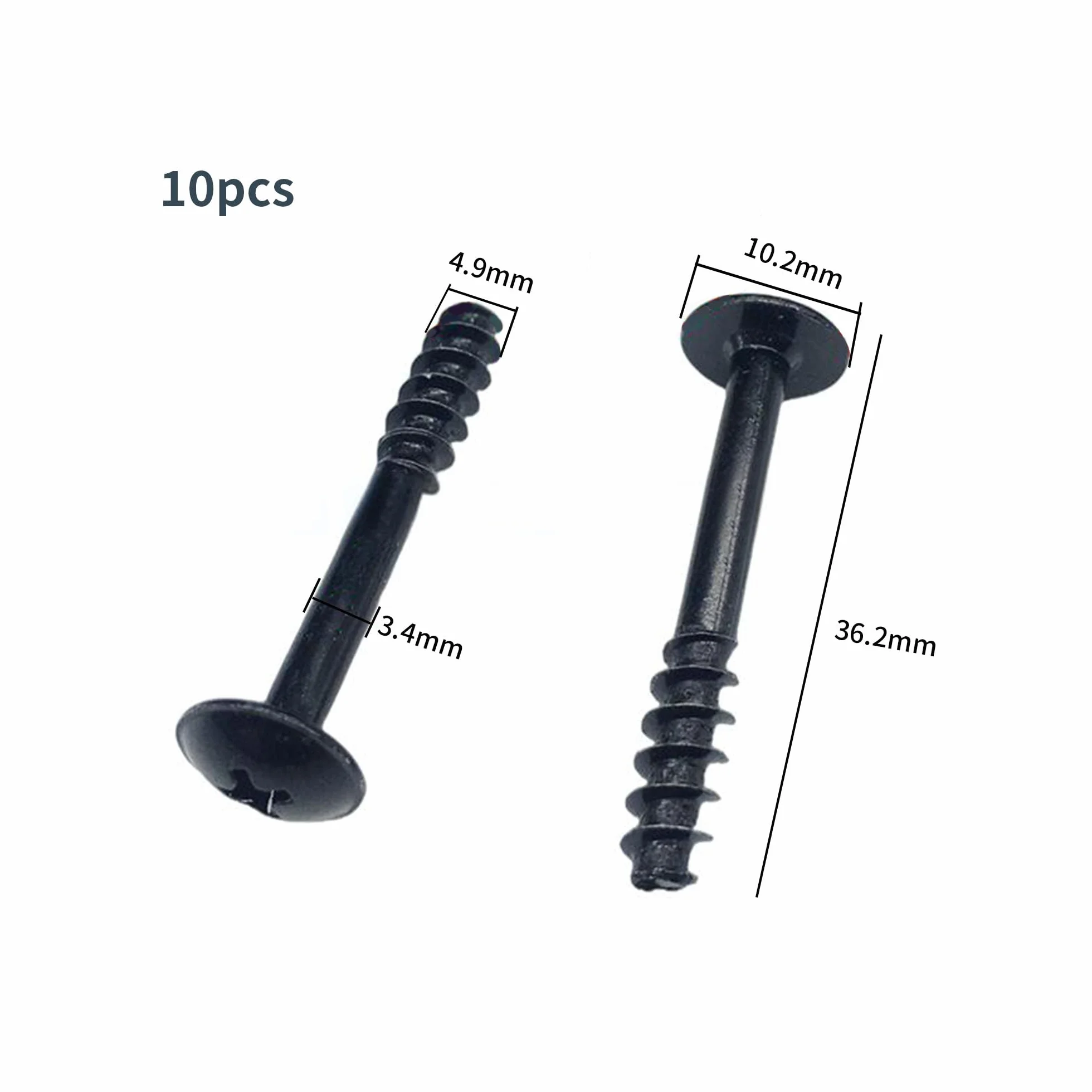 10 sztuk śrub obudowy filtra powietrza, uniwersalne akcesoria zamienne do samochodu, śruby mocujące do pokrywy filtra powietrza, ogólne przeznaczenie, 34 mm x 5 mm