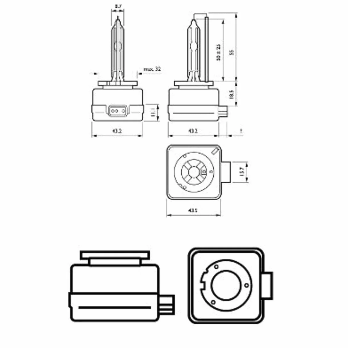 Philips 42403XV2C1 baterie i lampy