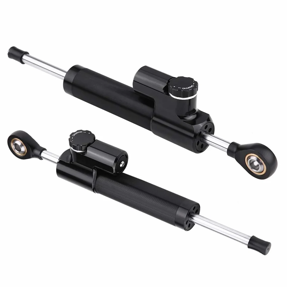 EVGATSAUTO Amortyzator kierownicy aluminiowy uniwersalny motocyklowy stabilizator