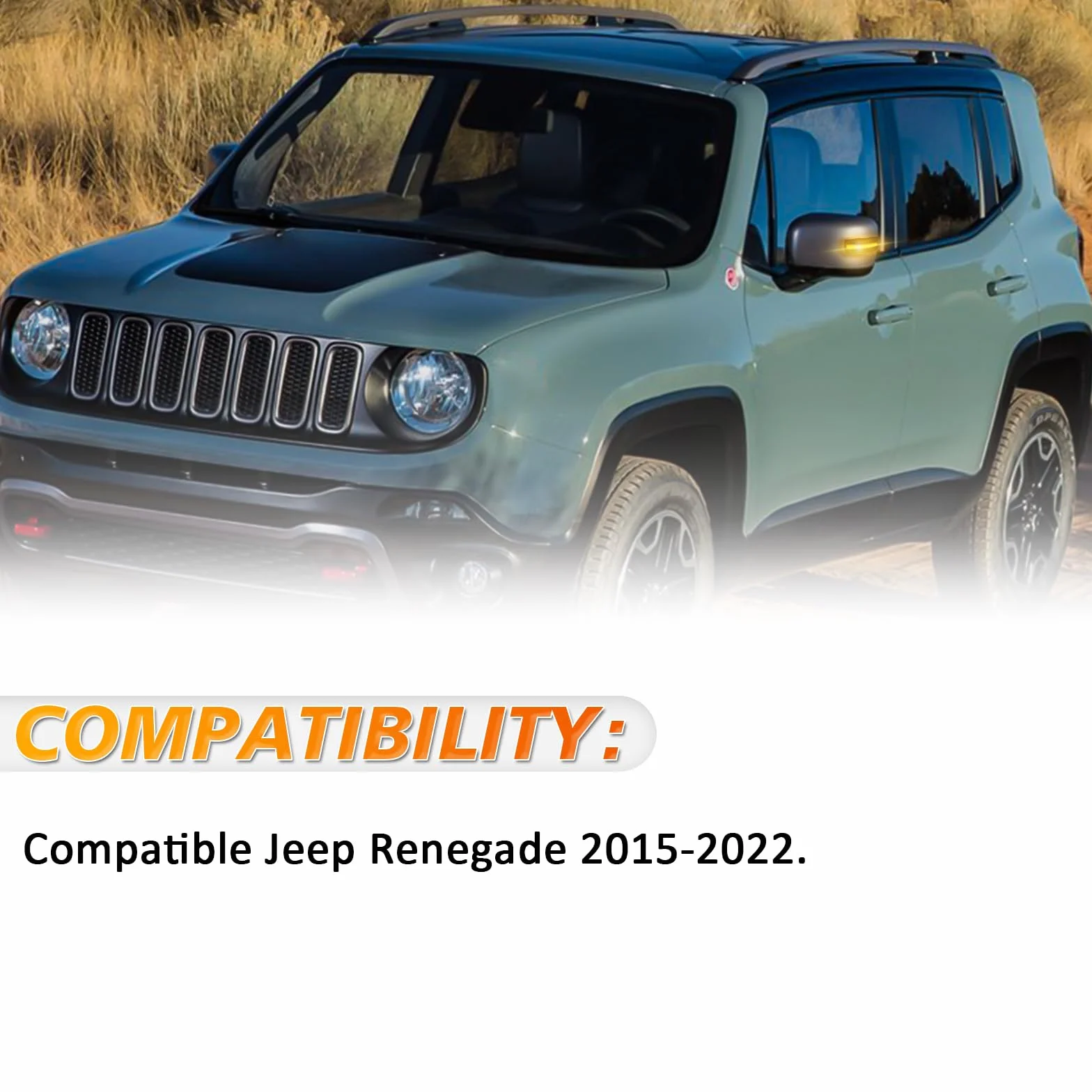 D-Lumina 2-częściowe dynamiczne kierunkowskazy LED do Jeep Renegade 2015-2022