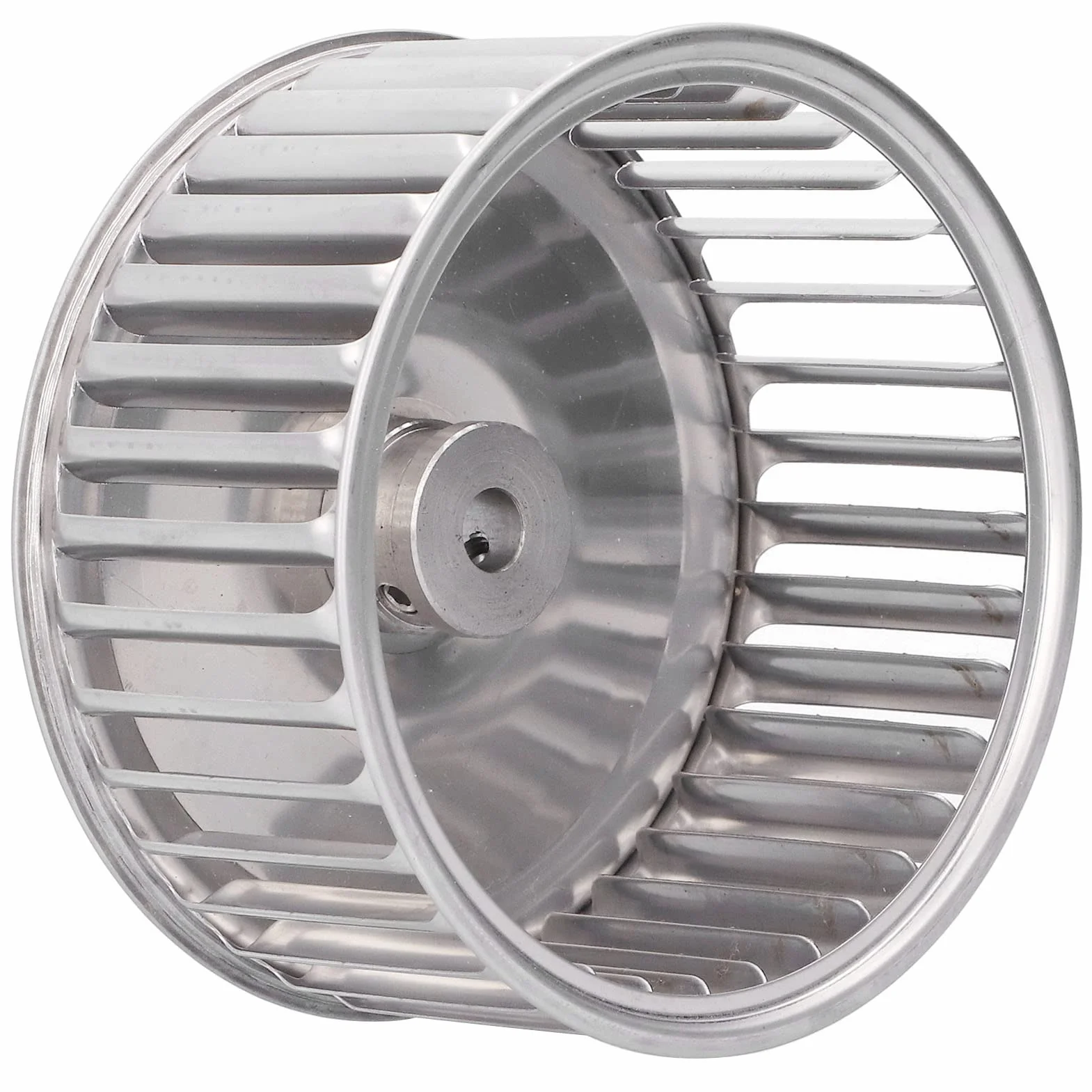 Wieloskrzydłowe Koło Wentylatora Odśrodkowego, Blacha Ocynkowana, średnica 156 mm, wał 12,7 mm