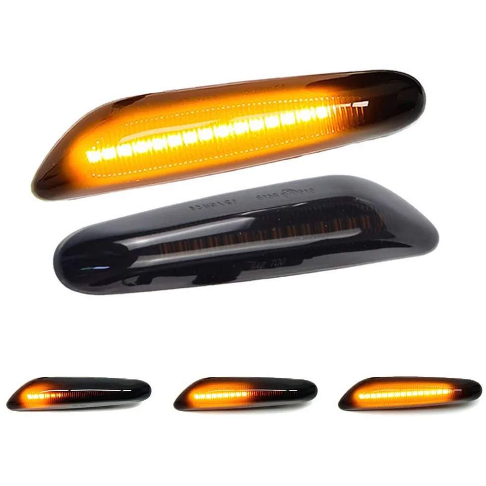 Boczne kierunkowskazy dynamiczne do BMW serii 3, 5, X1, X3 E60 E61 E46 E90 E91 E92 E93 E81 E82 E88 E83 E84