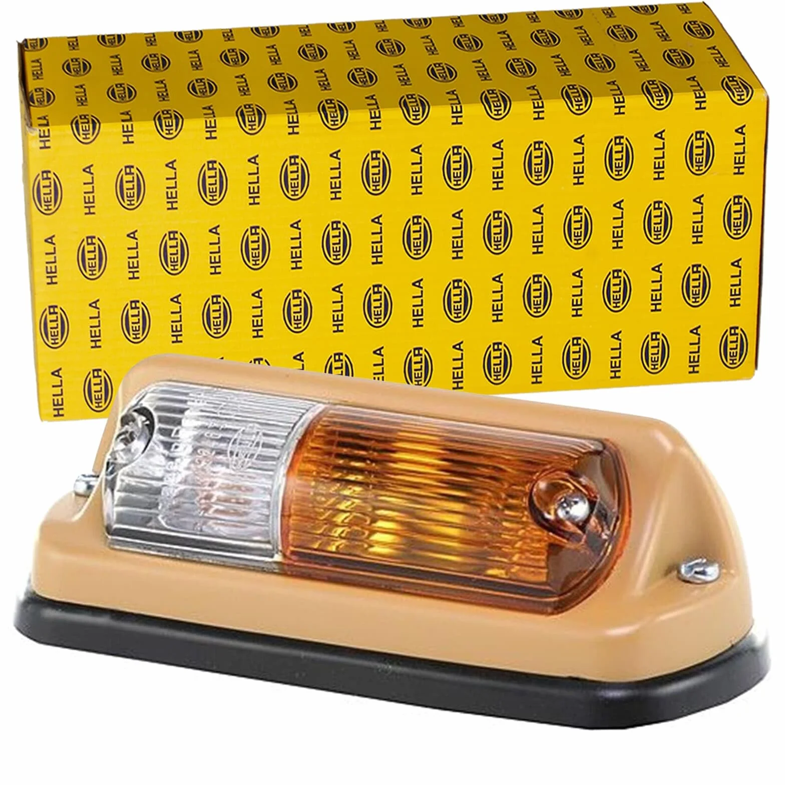 HELLA Lampa kierunkowskazu Halogen 6/12V Zabudowa przykręcany żółty Styk crimp prawa 2BE 001 278-021