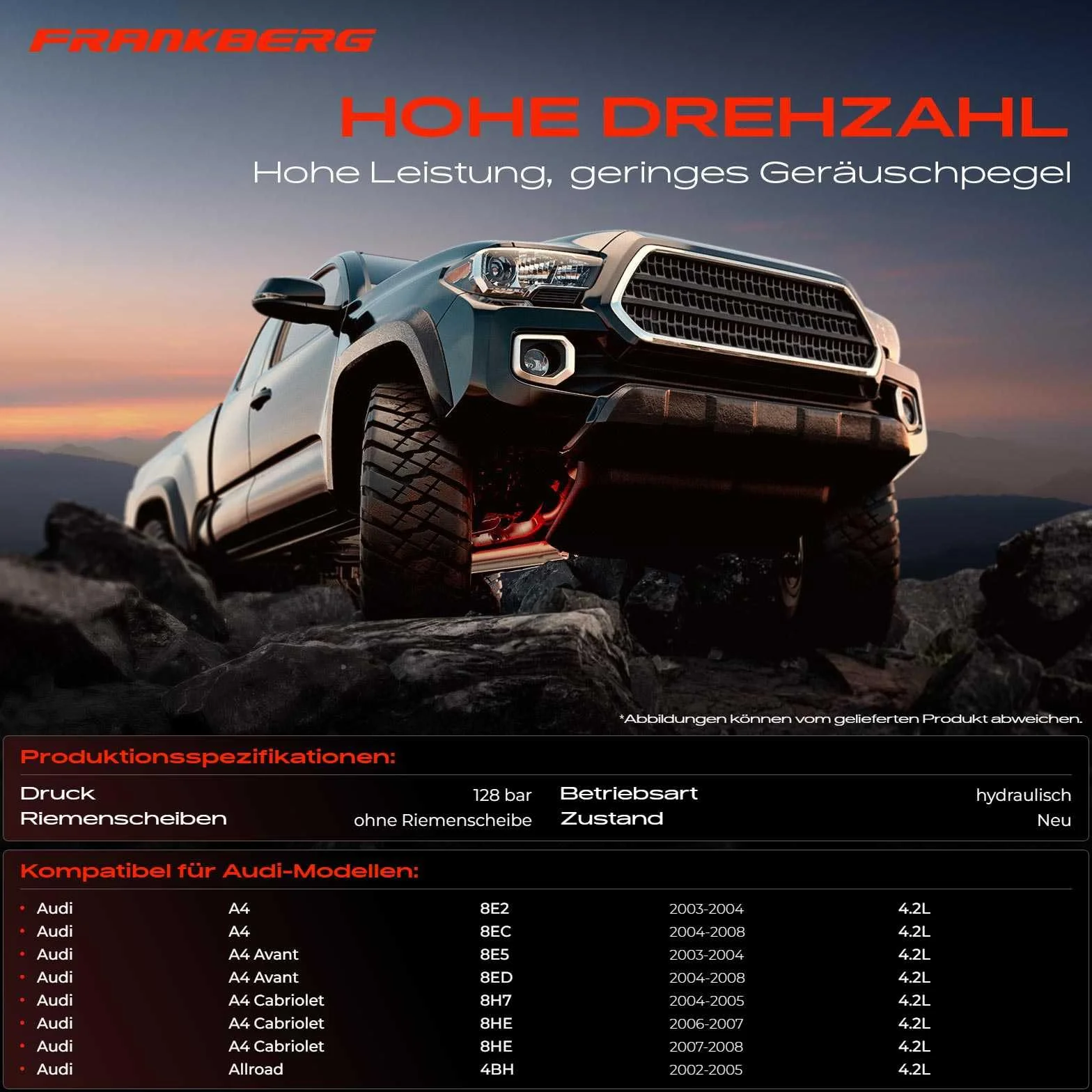 Pompa serwowa hydrauliczna układ kierowniczy do Audi A4 B6 B7 8E2 8EC 8E5 8ED 8H7 8HE Allroad 4BH C5 2002-2009