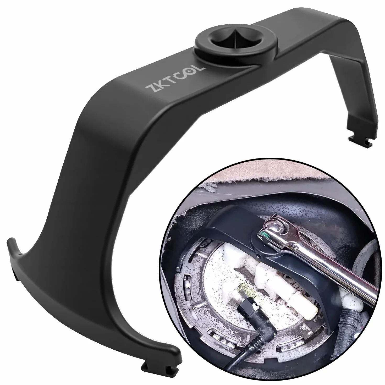 ZKTOOL 6599 Pierścień mocujący zamka zbiornika paliwa Narzędzie do demontażu i montażu przekaźników pompy paliwa Pasuje do Chrysler Dodge Ford Nissan Hyundai GM Jeep Wrangler Benz BMW Land Rover
