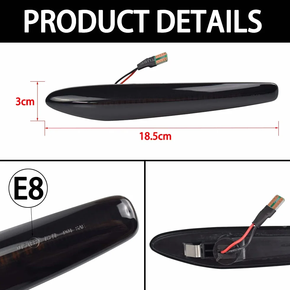 LED kierunkowskaz boczny sekwencyjny Canbus do Alfa Romeo 159 939 czarny